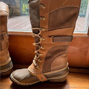 Tall Brown Waterproof Winter Sorel Boots Women’s Size 7